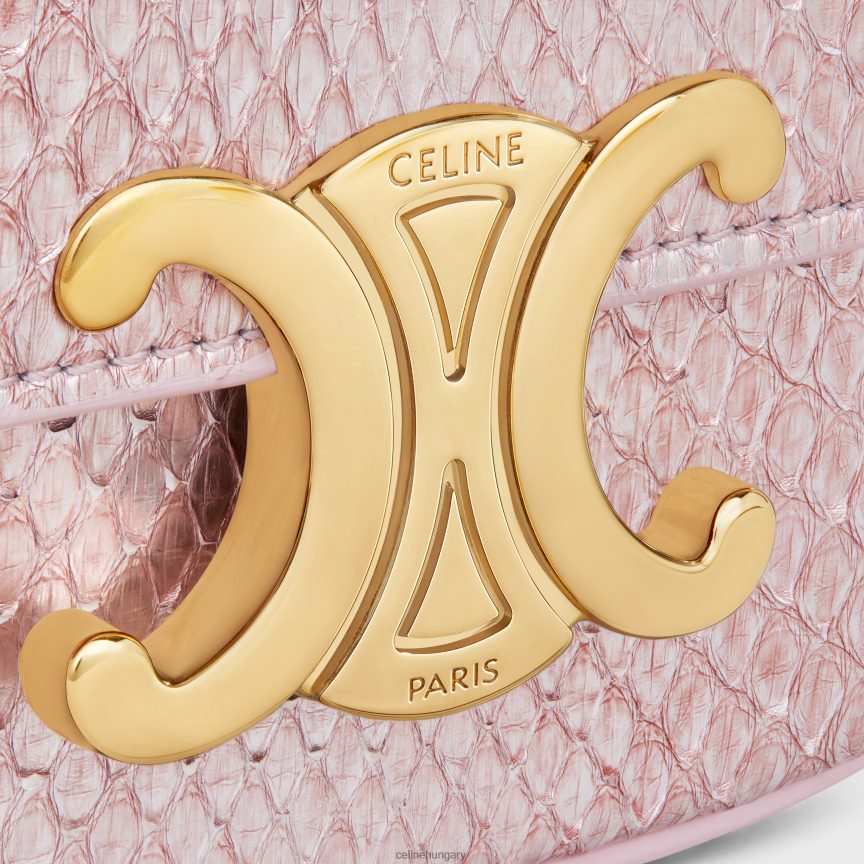 kiegészítők CELINE mini lánc claude gyöngyházfényű pythonban világos rózsaszín nők J6P488309