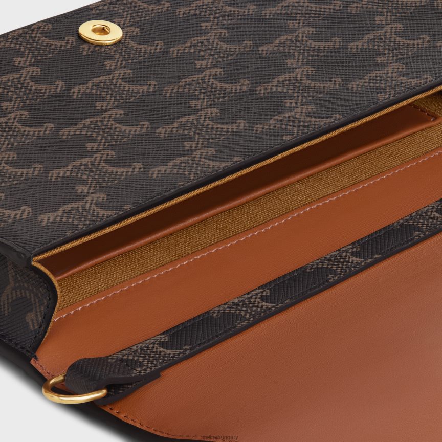 kiegészítők CELINE multipochette triumph vászonból és borjúbőrből Cser nők J6P488319
