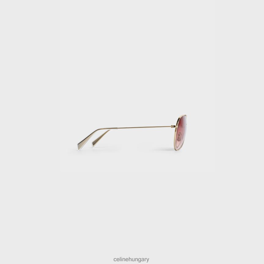 kiegészítők CELINE fém keret 02 napszemüveg fémben arany/gradiens rózsaszín nők J6P4881125