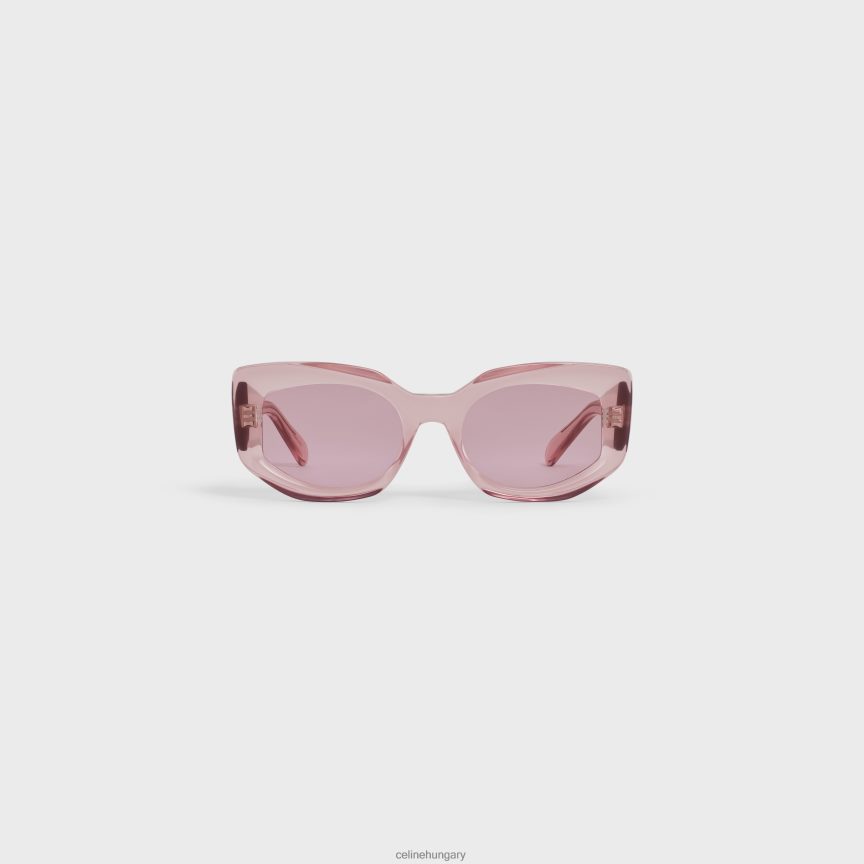 kiegészítők CELINE grafikus s277 napszemüveg acetátban kristály rózsaszín nők J6P4881036