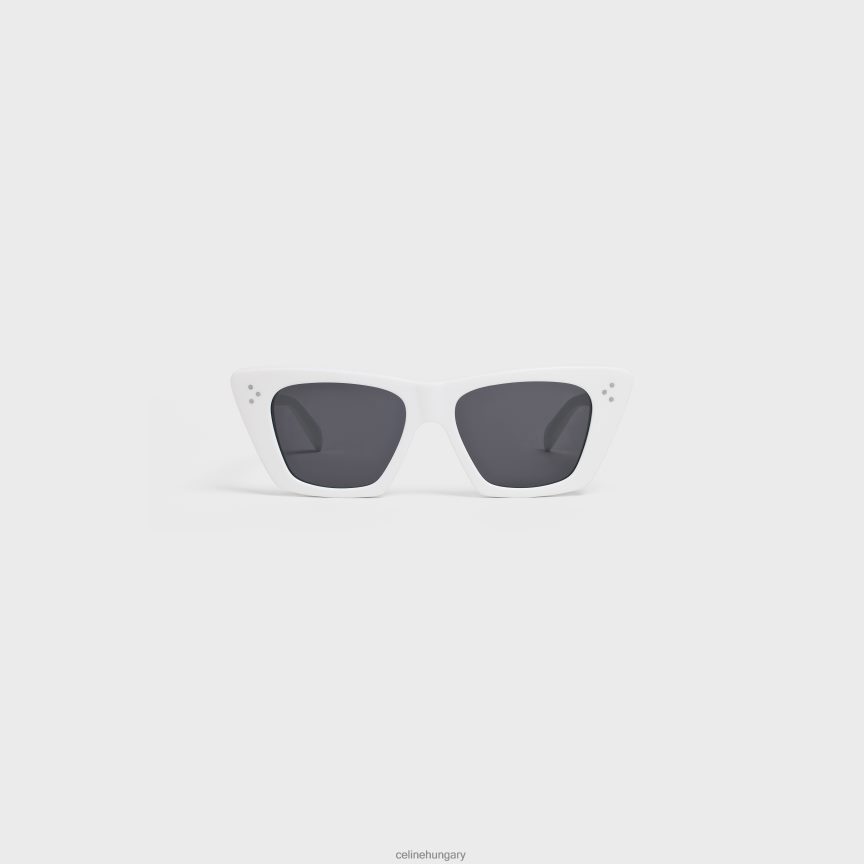 kiegészítők CELINE macskaszem s187 napszemüveg acetátban fehér nők J6P4881131