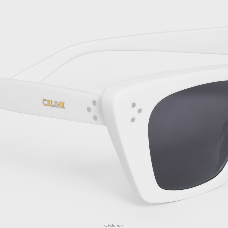 kiegészítők CELINE macskaszem s187 napszemüveg acetátban fehér nők J6P4881131