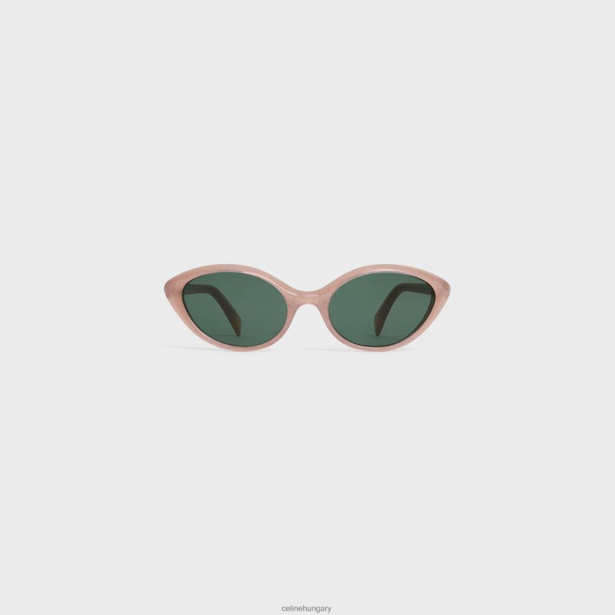 kiegészítők CELINE macskaszem s264 napszemüveg acetátban rózsaszín csillogás nők J6P4881140