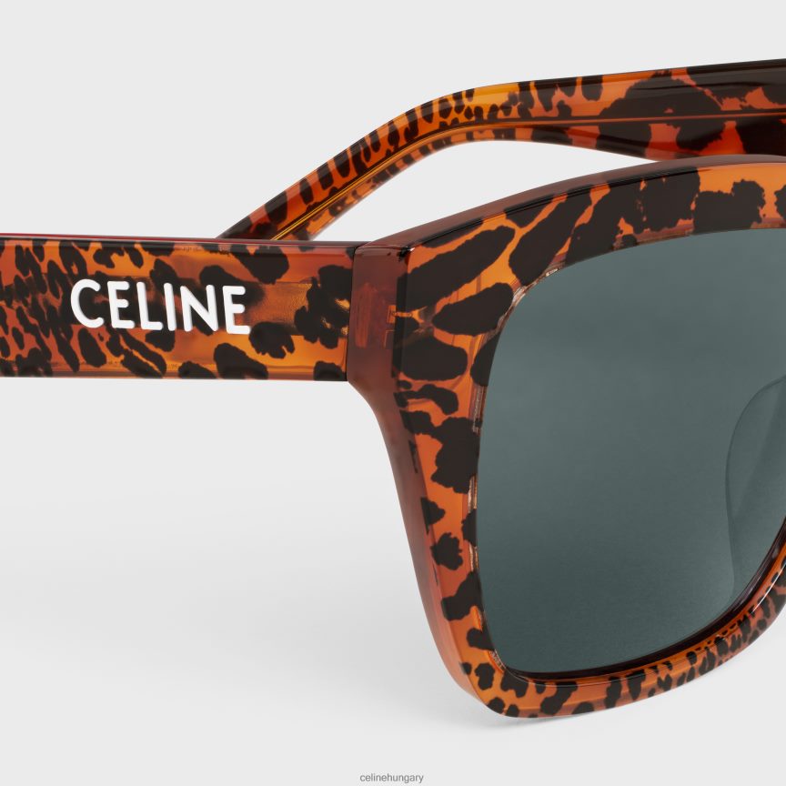 kiegészítők CELINE monochroms 03 napszemüveg acetátban leopárd havanna nők J6P4881038