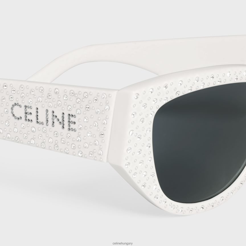kiegészítők CELINE monochroms 06 napszemüveg acetátban fehér nők J6P4881040
