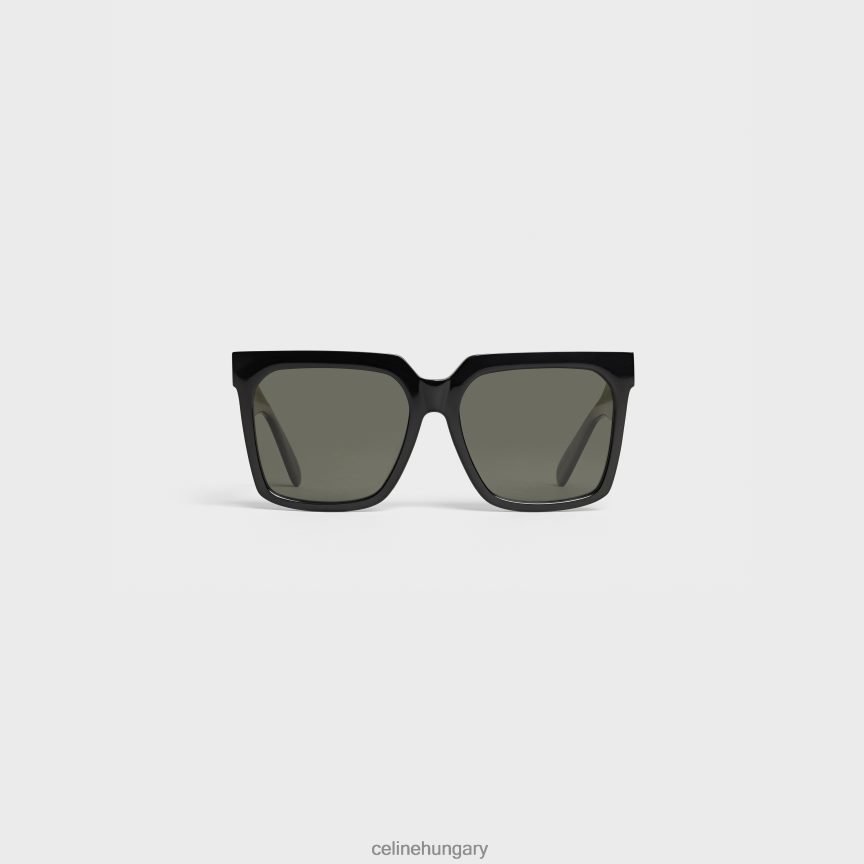 kiegészítők CELINE túlméretezett s055 acetát napszemüveg polarizált lencsékkel fekete nők J6P4881148