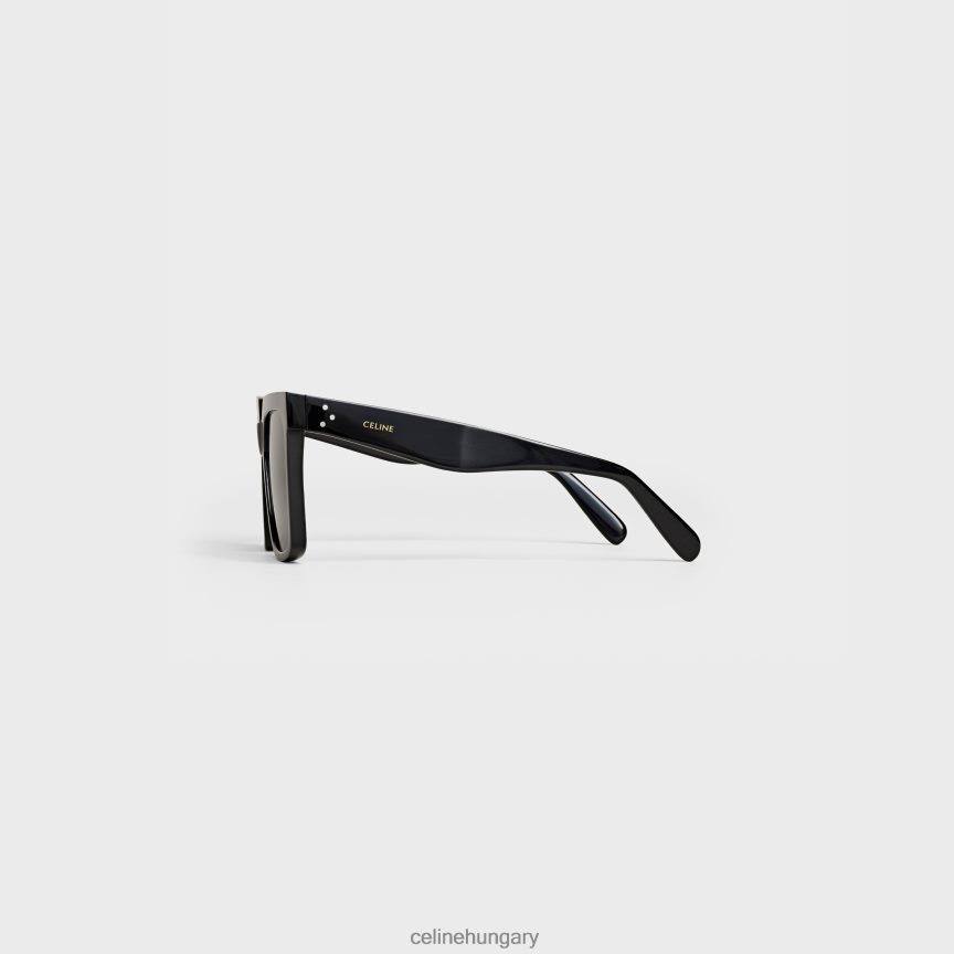 kiegészítők CELINE túlméretezett s055 acetát napszemüveg polarizált lencsékkel fekete nők J6P4881148