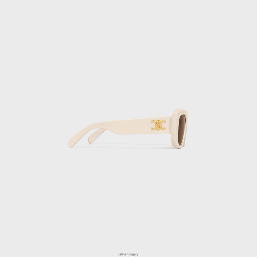 kiegészítők CELINE triomphe 04 napszemüveg acetátban elefántcsont nők J6P4881107