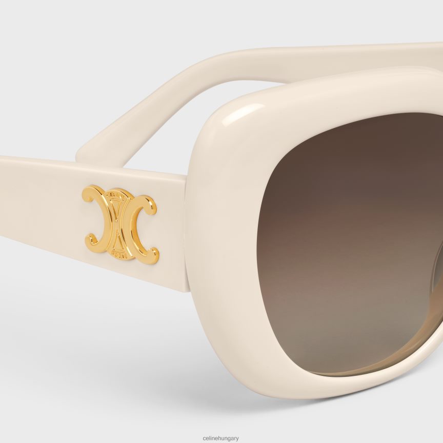 kiegészítők CELINE triomphe 06 napszemüveg acetátban elefántcsont nők J6P4881112