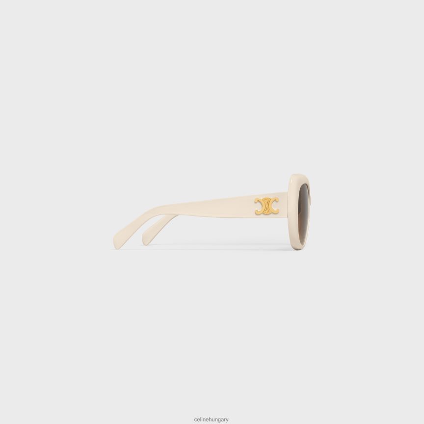 kiegészítők CELINE triomphe 06 napszemüveg acetátban elefántcsont nők J6P4881112