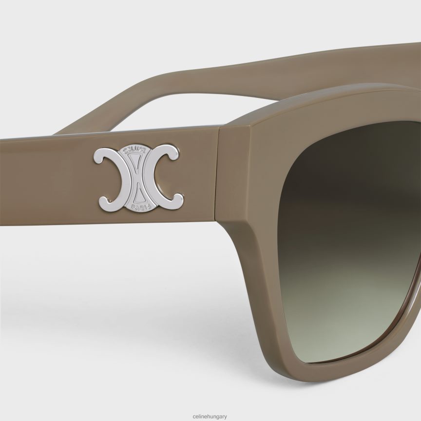 kiegészítők CELINE triomphe 09 napszemüveg acetátban khaki nők J6P4881116
