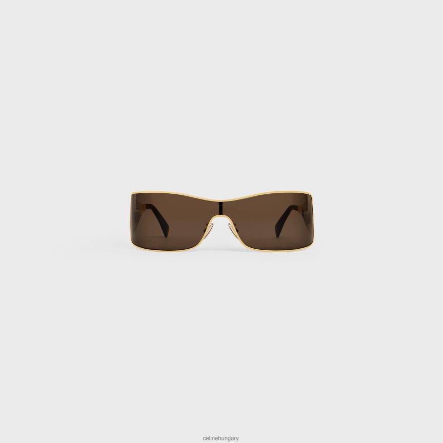 kiegészítők CELINE triomphe fém racer napszemüveg fémből arany/nikotin nők J6P4881042