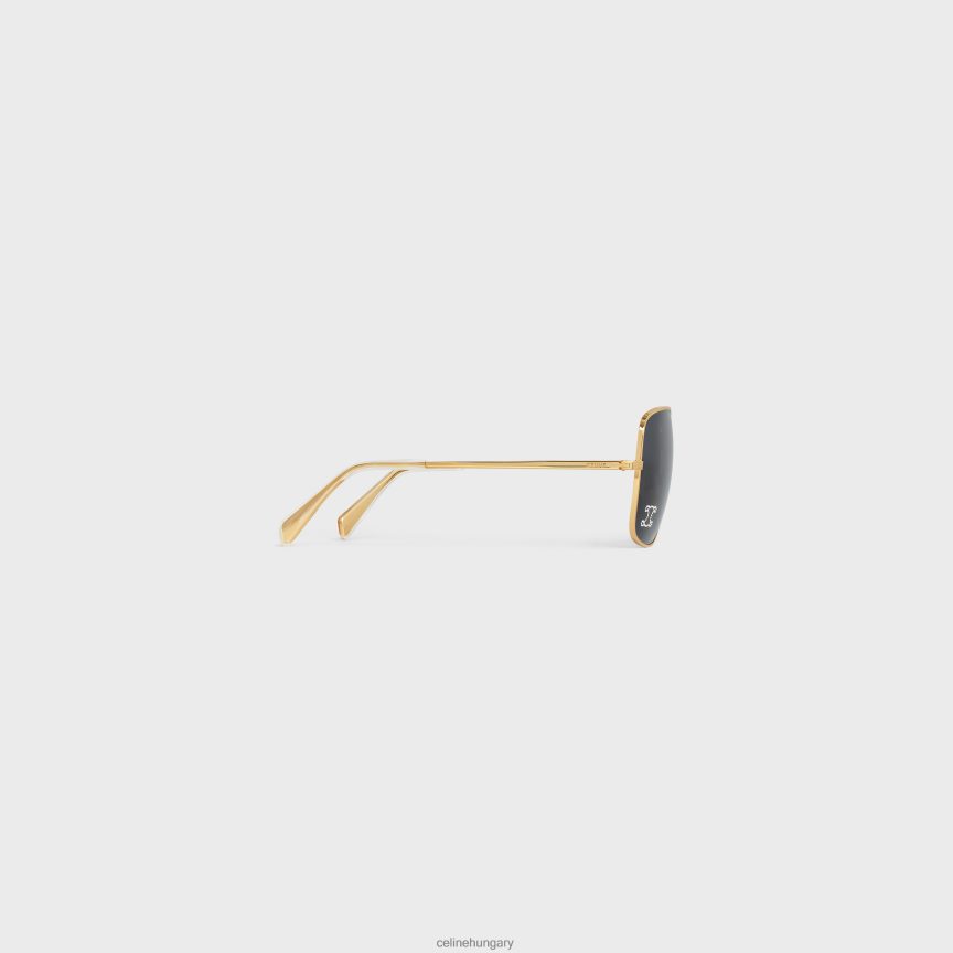 kiegészítők CELINE triomphe strassz 01 napszemüveg fémből, kristályokkal arany/füst nők J6P4881120
