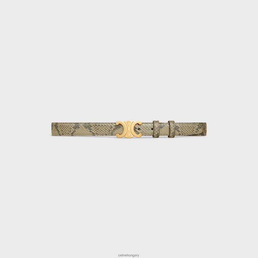 kiegészítők CELINE közepes diadalöv gyöngyházfényű pitonban természetes nők J6P4881023