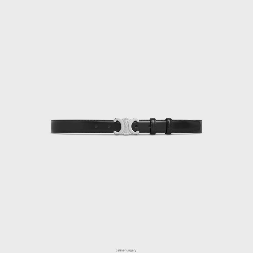 kiegészítők CELINE közepes triomphe öv taurillon bőrből fekete nők J6P4881060