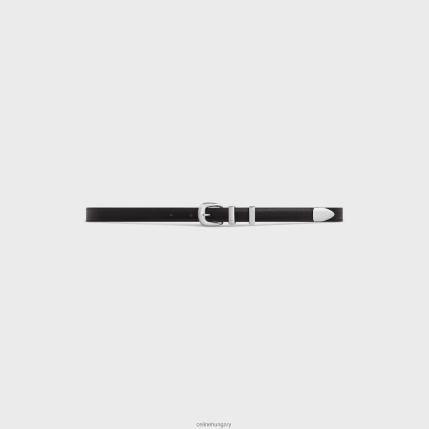 kiegészítők CELINE kis nyugati öv taurillon bőrből fekete nők J6P4881087