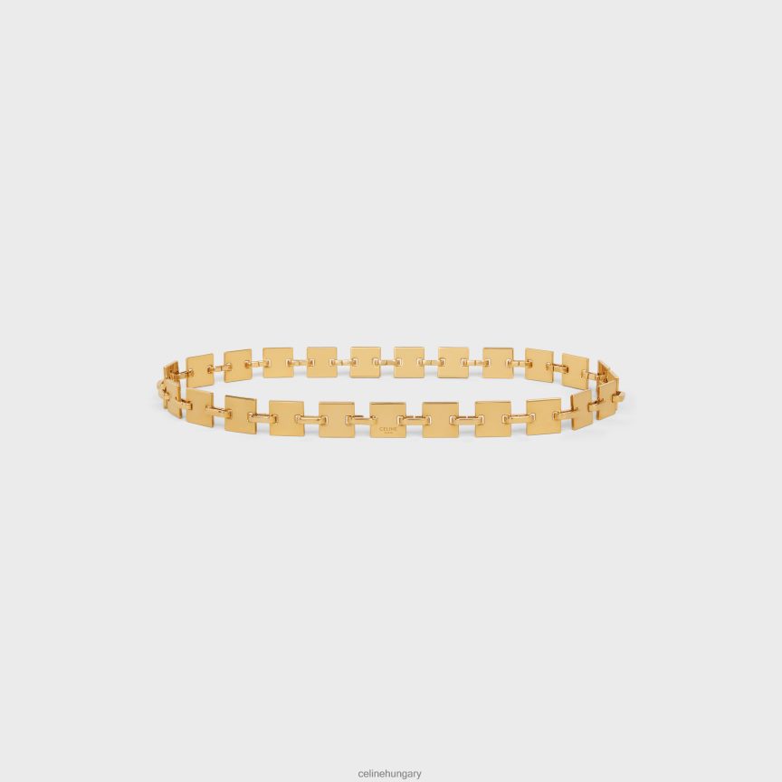 kiegészítők CELINE négyzet alakú láncszíj sárgarézből Arany nők J6P4881091