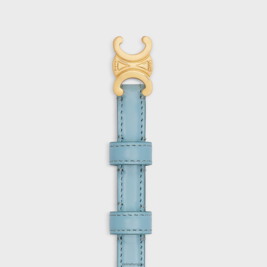 kiegészítők CELINE tini diadalöv taurillon bőrből kaliforniai kék nők J6P4881082