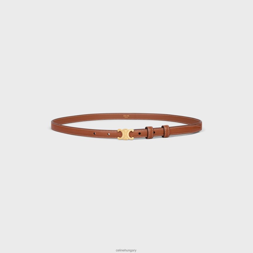 kiegészítők CELINE tini diadalöv természetes borjúbőrből Cser nők J6P4881081