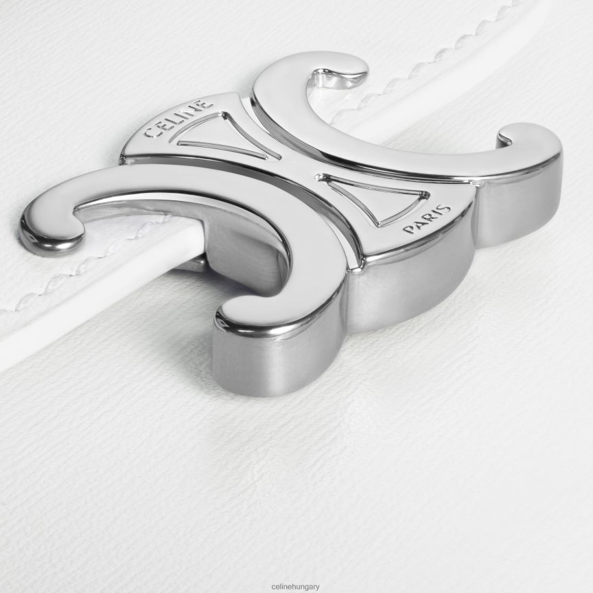 kiegészítők CELINE csillogó borjúbőrből készült kis pénztárca diadal blanc de blanc nők J6P488400