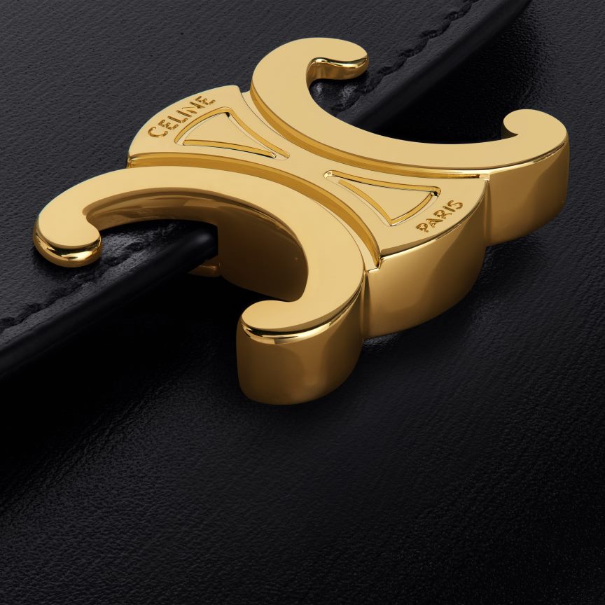 kiegészítők CELINE csillogó borjúbőrből készült kis pénztárca diadal fekete nők J6P488451