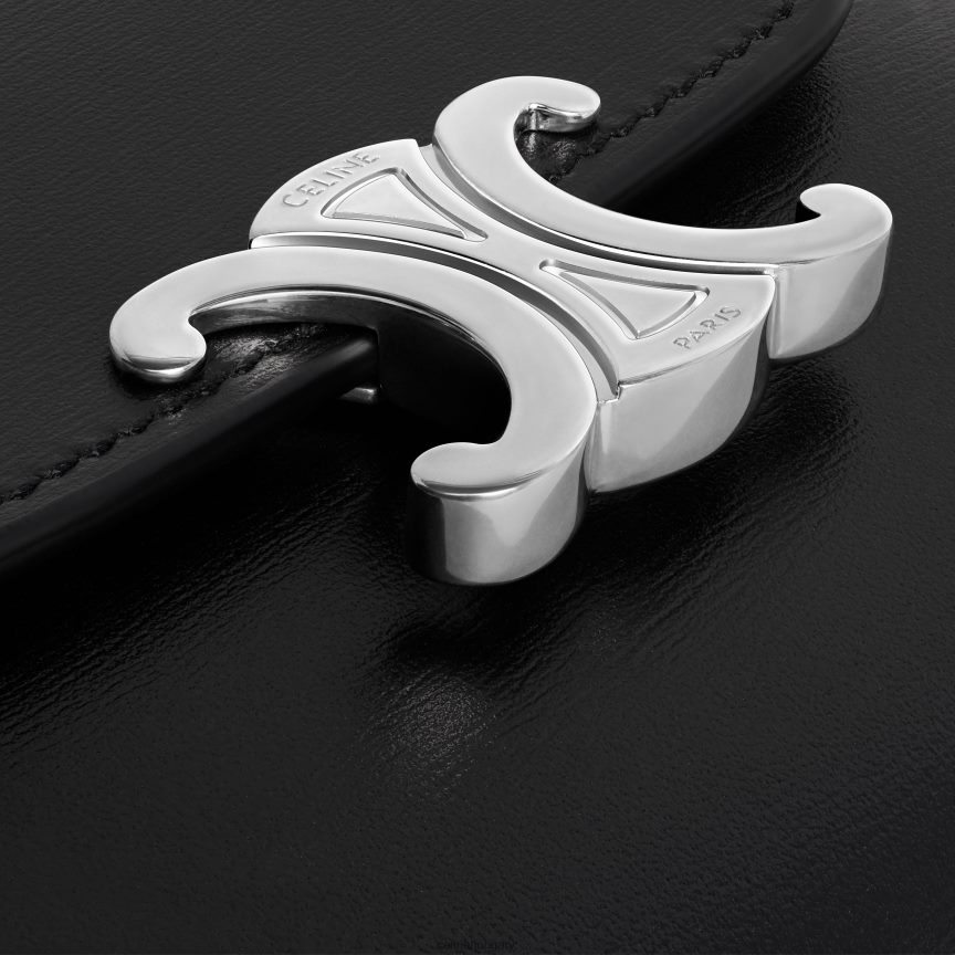 kiegészítők CELINE csillogó borjúbőrből készült kis pénztárca diadal fekete nők J6P488452