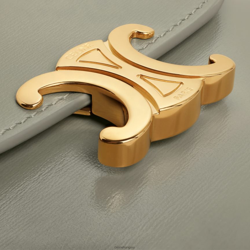 kiegészítők CELINE csillogó borjúbőrből készült kis pénztárca diadal zöld agyag nők J6P488456