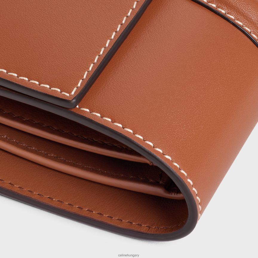 kiegészítők CELINE kis háromrészes pénztárca 16 fényes borjúbőrből Cser nők J6P488467