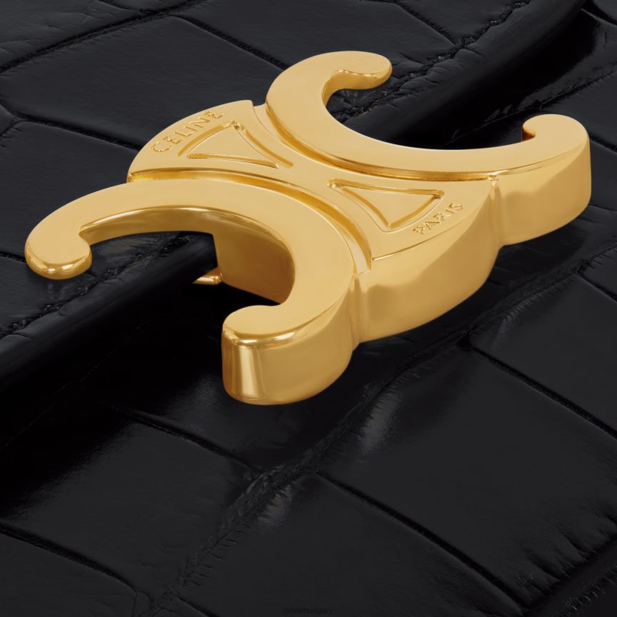 kiegészítők CELINE kis pénztárca diadal a niloticus krokodilban fekete nők J6P488464