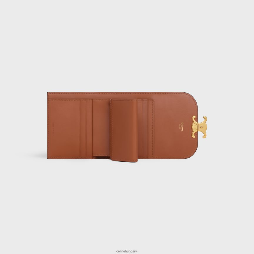 kiegészítők CELINE kis pénztárca triumph triomphe vászonban Cser nők J6P488453