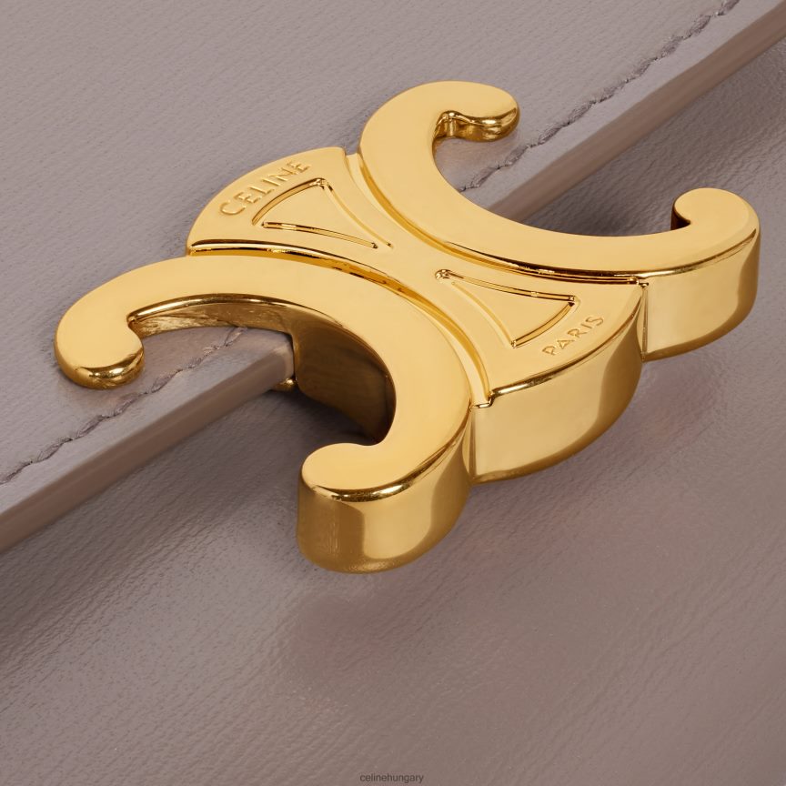 kiegészítők CELINE kompakt pénztárca érme triumfával fényes borjúbőrből kavics nők J6P488409