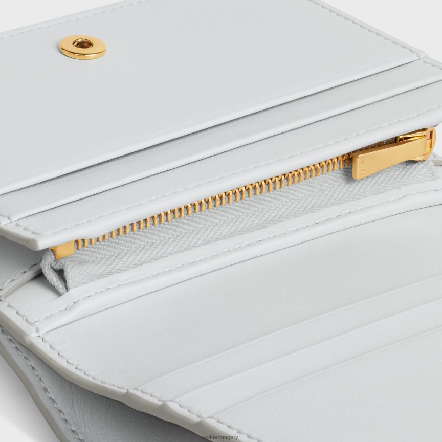 kiegészítők CELINE triomphe kompakt pénztárca fényes borjúbőrből hold nők J6P488450
