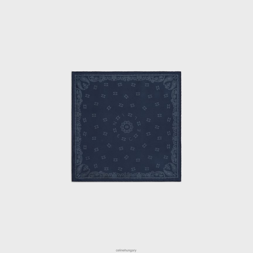 kiegészítők CELINE kendő selyem twillben tengeri/tejszínes nők J6P4881211