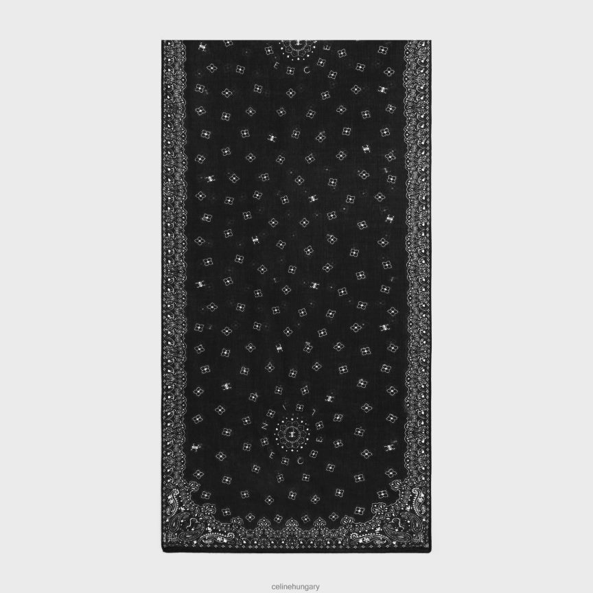 kiegészítők CELINE lopott kasmír muszlinban fekete nők J6P4881198