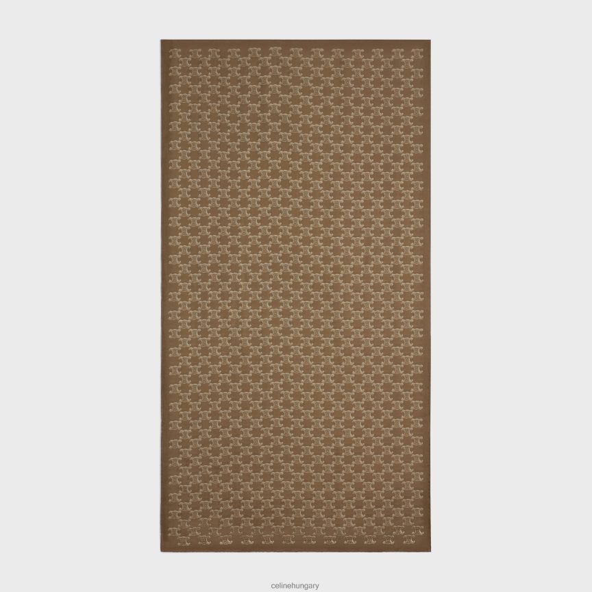 kiegészítők CELINE lopott monogramos kasmír muszlin barna/bézs nők J6P4881196