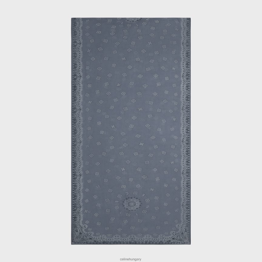 kiegészítők CELINE lopott virágos kasmír muszlinban világos farmer nők J6P4881051