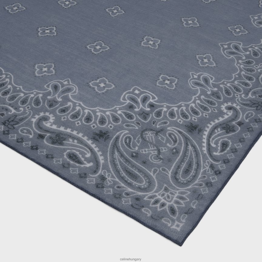 kiegészítők CELINE lopott virágos kasmír muszlinban világos farmer nők J6P4881051