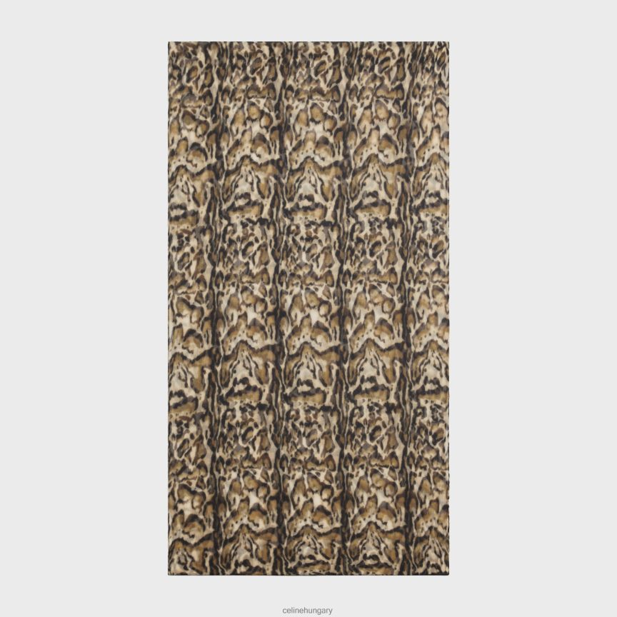 kiegészítők CELINE ocelot-mintás kasmír muszlinban lopott leopárd nők J6P4881200