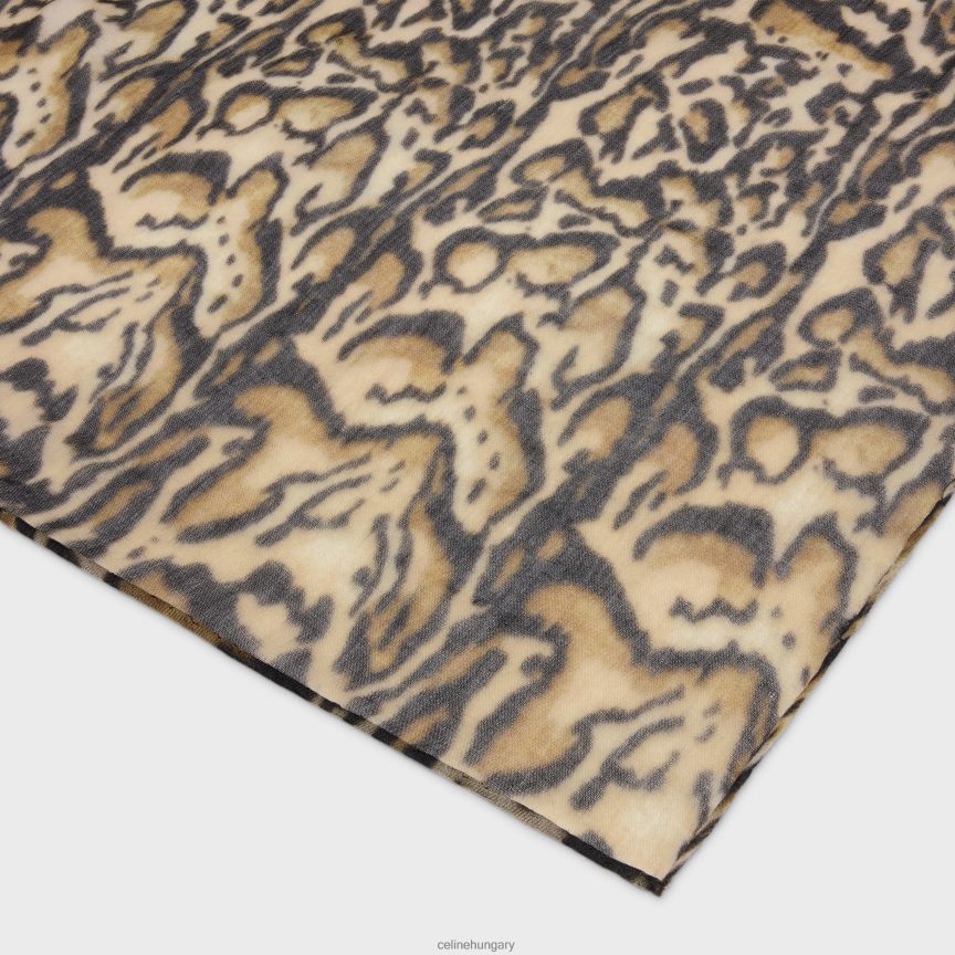 kiegészítők CELINE ocelot-mintás kasmír muszlinban lopott leopárd nők J6P4881200