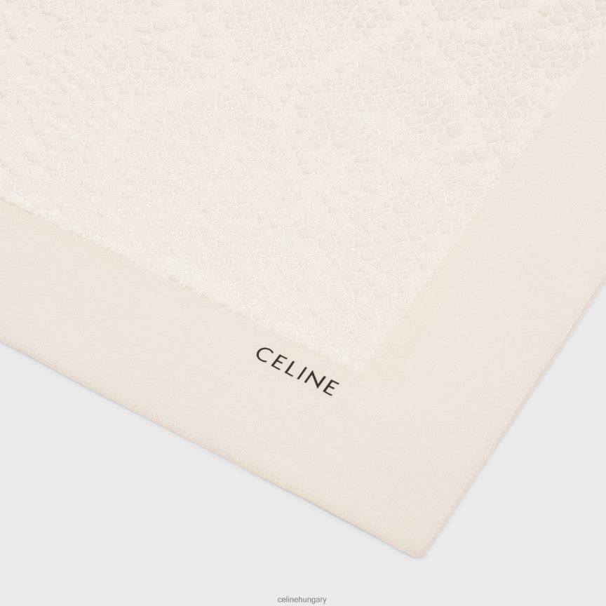 kiegészítők CELINE selyem jacquard kendő vanília férfiak J6P4882264