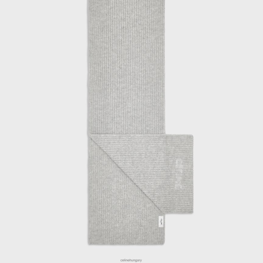 kiegészítők CELINE bordázott nemezelt gyapjú sál világos szürke férfiak J6P4882256