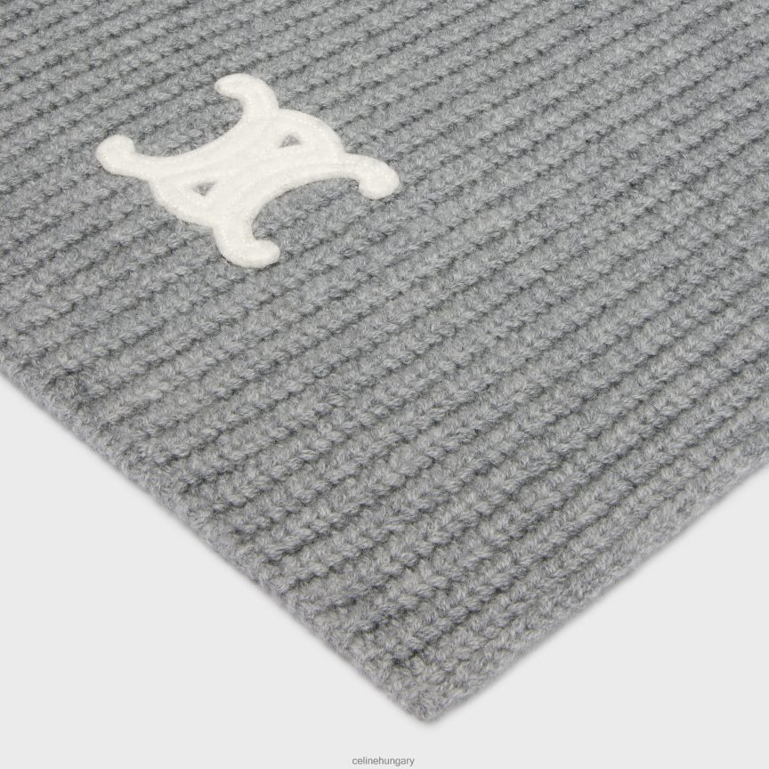 kiegészítők CELINE triomphe sál örökség kasmírból középszürke nők J6P4881171