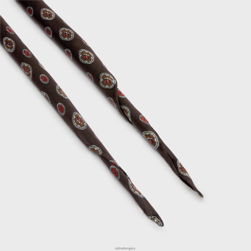 kiegészítők CELINE vékony sál biscotto silk charmeuse barna nők J6P4881221