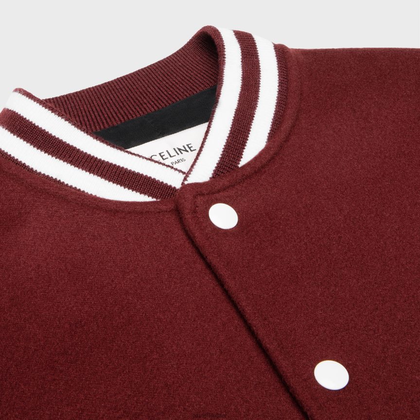 ruházat CELINE főiskolai teddy kabát dupla arcú kasmírból vigne nők J6P488729