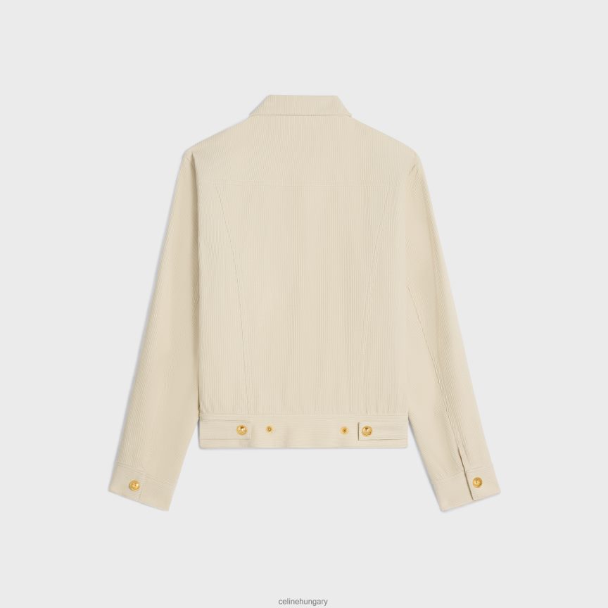 ruházat CELINE kamionos kabát kordbársonyból nyers mosás nők J6P488735