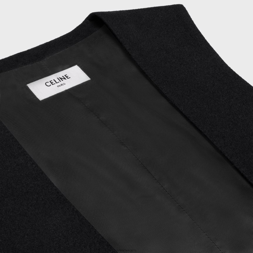 ruházat CELINE kasmír flanel mellény fekete nők J6P488727