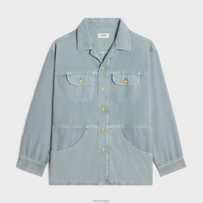 ruházat CELINE kordbársony autós kabát érlelt kordbársony öblítő nők J6P488567