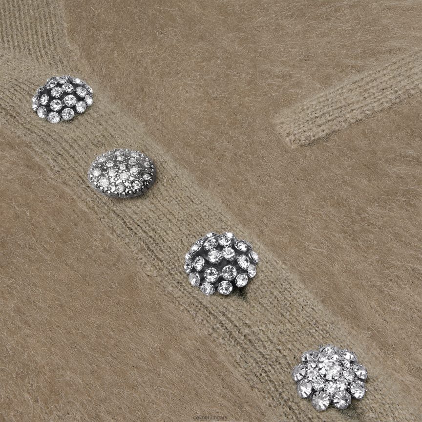 ruházat CELINE szálcsiszolt moherből készült kardigán kabát tópszín nők J6P488615