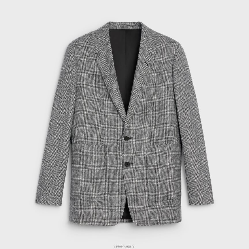 ruházat CELINE tomboy kabát flanel craie/noir nők J6P488719