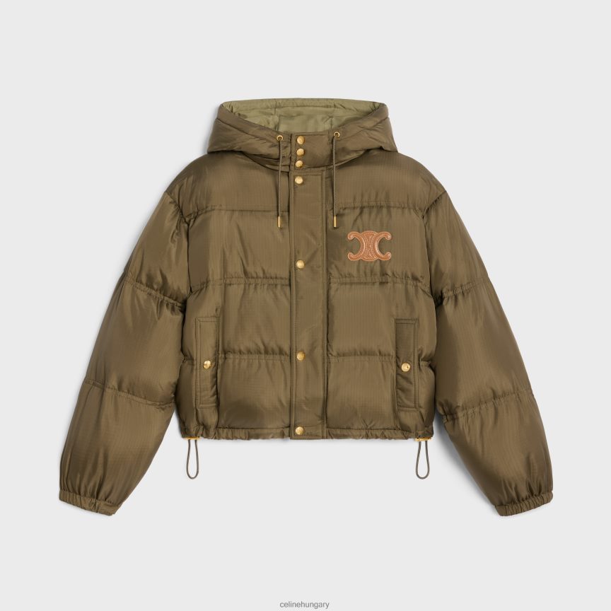 ruházat CELINE vágott triomphe kabát könnyű nylonból kaki nők J6P488705